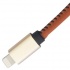 BRobotix Cable de Carga USB A Macho - Lightning Macho, 25cm, Café, para iPhone/iPad  4