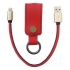 BRobotix Cable de Carga USB A Macho - Lightning Macho, 25cm, Rojo, para iPhone/iPad  2