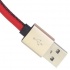 BRobotix Cable de Carga USB A Macho - Lightning Macho, 25cm, Rojo, para iPhone/iPad  3