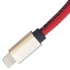 BRobotix Cable de Carga USB A Macho - Lightning Macho, 25cm, Rojo, para iPhone/iPad  4