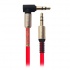 Broobotix Cable AUX 3.5mm Macho - 3.5mm Macho, 1.2 Metros, Rojo  1