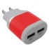 BRobotix Cargador USB 161264O, 2x USB 2.0, Rojo  1