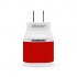 BRobotix Cargador USB 161264R, 2x USB 2.0, Rojo  3