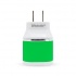 BRobotix Cargador USB 161264R, 2x USB 2.0, Verde  3