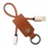 BRobotix Cable USB Macho - Micro-USB B Macho, 25cm, Café  1