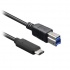 BRobotix Cable USB-B Macho - USB-C Macho, 1 Metro, Negro  1