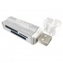 BRobotix Lector de Memoria 180420P, MS Duo/MicroSD/SD, USB 2.0, Plata  1