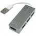 BRobotix Hub USB 2.0 - 4 Puertos USB 1.1/USB 2.0, 480Mbit/s, Plata  1