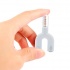 BRobotix Adaptador de Audio 3.5mm Macho - 2x 3.5mm Hembra, Blanco  2