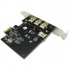 BRobotix Tarjeta PCI Express 204100, Alámbrico, 4x IEEE 1394/Firewire - Imagen adicional 1