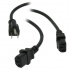 BRobotix Cable de Poder NEMA 5-15P Macho - 2x C13 Hembra, 30cm, Negro  1
