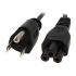 BRobotix Cable de Poder NEMA 5-15 Macho - C13 Macho, 3 Metros, Negro  1