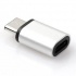 BRobotix Adaptador USB-C Macho - Micro USB-B, Plata  1