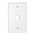 BRobotix Placa de Pared de 1 Puerto, Blanco  1