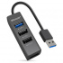BRobotix Hub USB A 3.0 Macho - 4x USB A, Negro  1