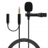 BRobotix Micrófono de Solapa + Plug 3.5mm Hembra 263328, Alámbrico, Negro  1
