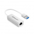 BRobotix Adaptador USB 3.0 Macho - RJ-45 Hembra, Blanco  1