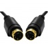 BRobotix Cable S-Video Macho - S-Video Macho, 7.5 Metros, Negro
