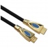BRobotix Cable HDMI 1.3 Macho - HDMI 1.3 Macho, 1080p, 90cm, Negro/Oro  1