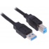 BRobotix Cable USB 3.0 A Macho - USB 3.0 B Macho, 1.8 Metros, Negro  1