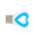 BRobotix Lector de Memoria MicroSD, USB 2.0, Corazón Azul  3