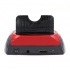 BRobotix Gabinete de Disco Duro 497387 2.5/3.5", USB 3.2, Negro/Rojo  3