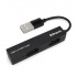 BRobotix Hub USB 2.0 - 4x USB 2.0, 480 Mbit/s, Negro  2