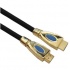 BRobotix Cable HDMI 1.3 Macho - HDMI 1.3 Macho, 1080p, 4.5 Metros, Negro/Oro  1