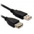 BRobotix Cable USB A Macho - USB A Hembra, 90cm, Negro  1