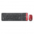 Kit de Teclado y Mouse Brobotix 6000632, Inalámbrico, USB, Negro/Rojo (Español)  1