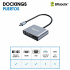 BRobotix Docking Station 4 en 1 USB C, 1x USB 3.0, 1x HDMI, 1x USB 3.0, 1x VGA, 1x USB C, Plata  5