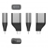 BRobotix Adaptador USB-C Macho - S-VGA Hembra, Negro/Gris  2