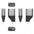 BRobotix Adaptador USB-C Macho - DisplayPort Hembra, Negro/Gris  2