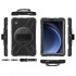 BRobotix Funda Uso Rudo con Correa y Giro 360° para Samsung Galaxy Tab A9 8.7", Negro  2