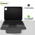 BRobotix Funda con Teclado para iPad Air 4/5 10.9”/iPad Air M2/iPad Pro 1ª/2ª/3ª/4ª Gen 11", Negro - Imagen adicional 3