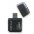 BRobotix Lector de Memoria 896523N, MicroSD/SD/M2, USB, Negro  1
