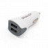 BRobotix Cargador para Auto 963233, 5V, 2x USB 2.0, Gris/Blanco  1