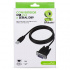BRobotix Cable USB Macho - DB-9 Macho, Negro  3