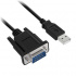 BRobotix Cable USB Macho - DB-9 Macho, Negro  2