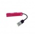 BRobotix Hub USB 2.0 de 4 Puertos, Rosa  1