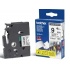 Cinta Brother TZS221 Negro sobre Blanco, 9mm x 8m