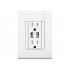 Bticino Tomacorriente E6028NUSBPTLN, 2 Enchufes, 127V, 15A, Blanco