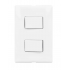 Bticino Placa con Apagador FZA512, 2 Interruptores, 127V, 10A, Blanco
