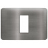Bticino Placa de Aluminio para Pared JA4803M1ATQ, 1 Puerto, Titanio  1