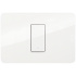 Bticino Placa de Pared JA4803M1JWQ, 1 Puertos, Blanco  1