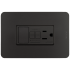 Bticino Tomacorriente JB4028GFAG6Q, 1 Enchufes, 125V, 15A, Negro