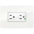 Bticino Tomacorriente JW4028GHQ, 2 Enchufes, 125V, 15A, Blanco  1
