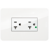 Bticino Tomacorriente JW4029GHQ, 2 Enchufes, 125V, 20A, Blanco