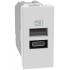 Bticino Tomacorriente JW4191ACQ, 1x USB-A + 1x USB-C, 127V, 3A, Blanco  1