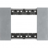 Bticino Placa de Pared KA4803NW, 3 Puertos, Luna  1